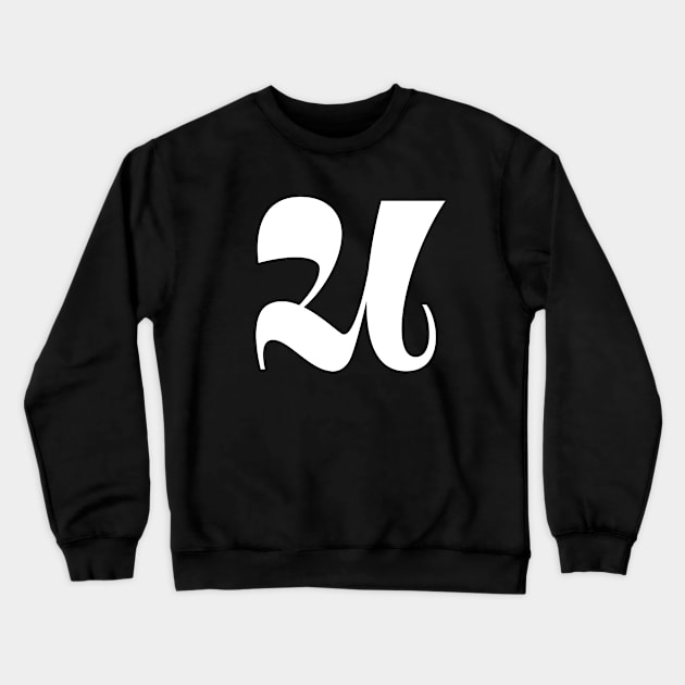 Lettering U Crewneck Sweatshirt by Olkaletters